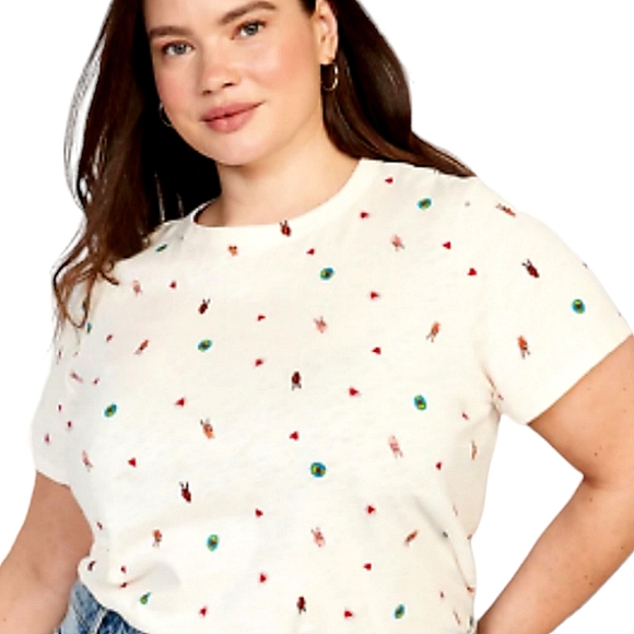 🌸old navy EveryWear Printed Slub-Knit T-Shirt - Picture 2 of 8